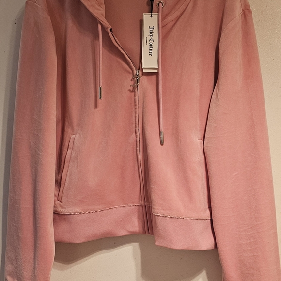 Juicy Couture Y2K Rose Pink Iconic Velour Hoodie - Picture 5 of 11